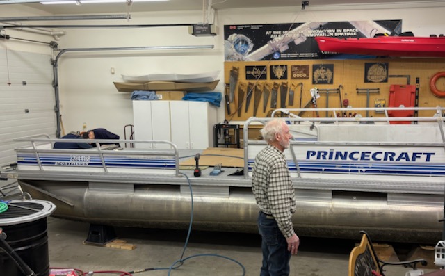 Re-assembly in progress